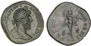 Lucius Vérus - Sesterce (165, Rome) - Mars