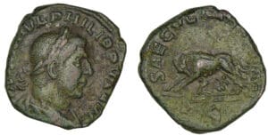 Philippe 1er - Sesterce (248, Rome) - Louve