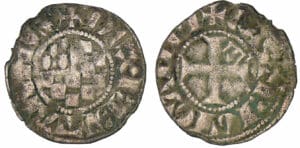 Jean II, Arthur II et Jean III - monnayage anonyme - Denier (Guingamp)