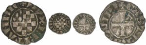 Jean II, Arthur II et Jean III - monnayage anonyme - Obole (Guingamp)