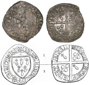 Jean IV - Gros à l'écu aux 8 mouchetures (Vannes)