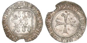 François 1er / François II - Blanc à la targe (Nantes)