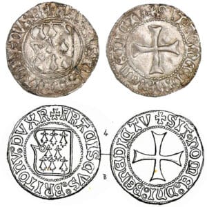 François 1er / François II - Blanc à la targe (Rennes)