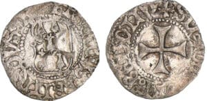 François 1er / François II - Demi-blanc à la targe (Rennes)