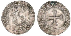 François 1er / François II - Demi-blanc à la targe (Rennes)