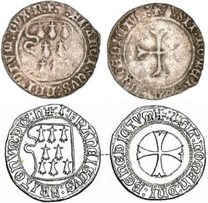 François 1er / François II - Blanc à la targe (Nantes)