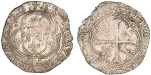 Charles VIII (1483-1498) - Blanc à la couronne de Bretagne - Nantes