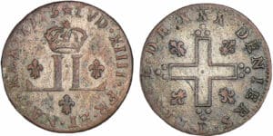 Louis XIV - XXX deniers aux deux L - 1713 D (Lyon)