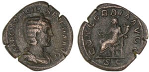 Otacilie - Sesterce (245-247, Rome) - La Concorde