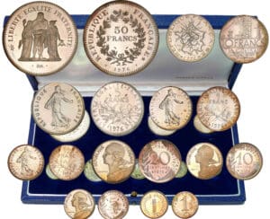 Coffret piéfort argent 1976