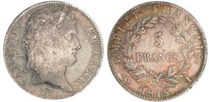 5 francs Napoléon - 100 jours - 1815 I (Limoges)