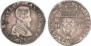 Henri II - Teston à la tête nue - 3ème type - 1559 K (Bordeaux)