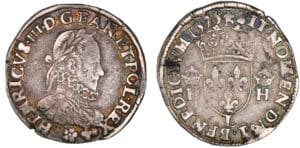 Henri III - Teston - 3ème type - 1575 L (Bayonne)