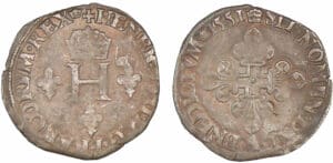 Henri II - Gros de 3 blancs de NESLES - 1551 A (Paris)