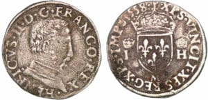 Henri II - Demi-teston - 5ème type - 1558 M (Toulouse)