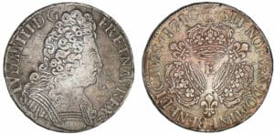 Louis XIV - Demi-écu aux trois couronnes - 1710 E (Tours)