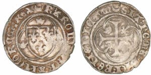 Charles VII - Blanc à la couronne - Châlon-sur-Marne