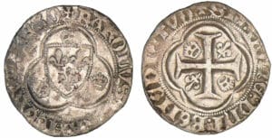 Charles VII - Blanc à la couronne - Orléans