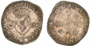 Henri II - Douzain aux croissants - 1551 K (Bordeaux)