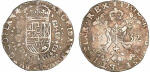 Flandre - Philippe IIII - 1/4 de patagon 1632 (Bruges)