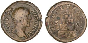 Antonin le Pieux - Sesterce (161, Rome) - CONSECRATIO