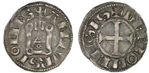 Auvergne - Comté de Riom - Alphonse de France - Denier