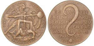 Médaille de l'occupation de la Rhéanie 1923