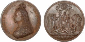 Grande-Bretagne - Médaille du jubilé des 50 ans de règne de Victoria 1887