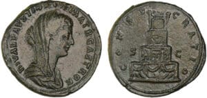 Faustine jeune - Sesterce (176, Rome) - CONSECRATIO