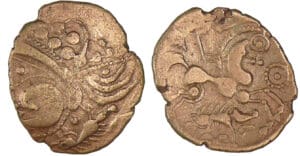 Aulerques Eburovices - Hémistatère au sanglier (60-50 av. J.-C.)