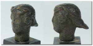 Etrusque - Tête en bronze