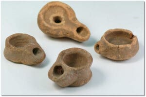 Romain - Ensemble de lampes miniatures en terre cuite - IIème-IIIème siècle ap. J.-C.