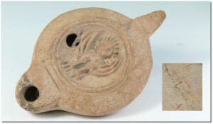 Romain - Lampe à huile - IIème-IIIème siècle ap. J.-C.