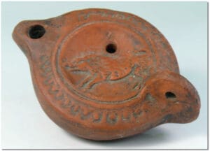 Romain - Lampe à huile - IIème-IIIème siècle ap. J.-C.