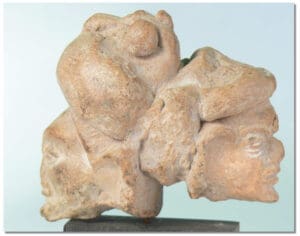 Précolombien - Maya - Deux têtes accolées - IVème-VIème siècle ap. J.-C.