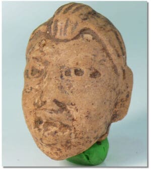 Précolombien - Olmeck - Tête en terre cuite