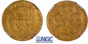 Charles VI - Ecu d'or à la couronne - Troyes