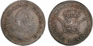 Louis XIV - Demi-écu du Béarn aux insignes - 1701 (Pau)