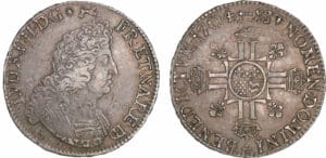 Louis XIV - Ecu du Béarn aux 8 L - 2ème type - 1704 (Pau)