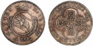 Suisse - Canton de Berne - 2 1/2 batzen 1826