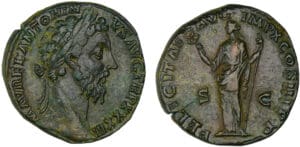 Marc Aurèle - Sesterce (179, Rome) - La Félicité