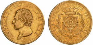 Italie - Royaume de Sardaigne - Charles Felix - 40 lire1825 (Turin)
