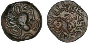 Sénons - Bronze YLLYCCI à l'oiseau (52 av. J.-C.)