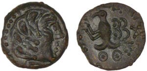 Sénons - Bronze YLLYCCI à l'oiseau (52 av. J.-C.)