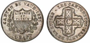 Suisse - Canton de Vaud - 1 batz 1831