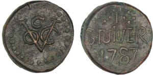 Ceylan - Occupation hollandaise - 1 stuiver 1787