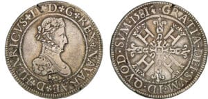 Navarre - Henri III de Navarre, II de Béarn - Franc 1581 (Pau)