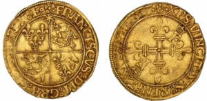 François 1er - Ecu d'or du Dauphiné - 2ème type - Roman