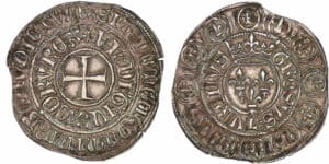 Charles VI - Gros au lis - Rouen ou Saint-Lô