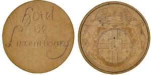 Jeton en os - Hôtel de Luxembourg